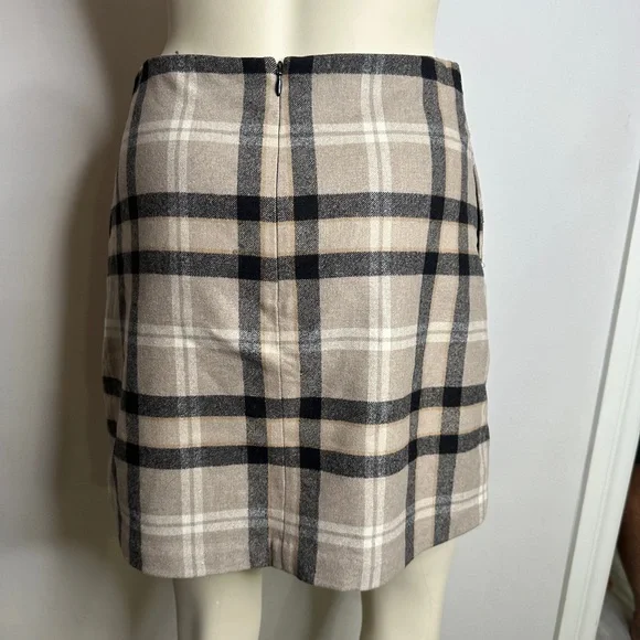 Wilfred Wool Blend Plaid Mini Skirt size 8 - Picture 5 of 13